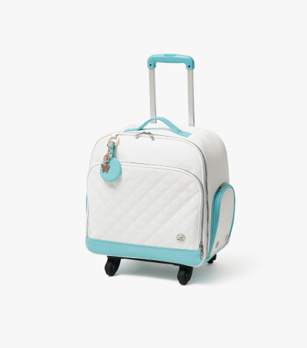 THE MAKE - Rosa Wheels Boston Bag - White